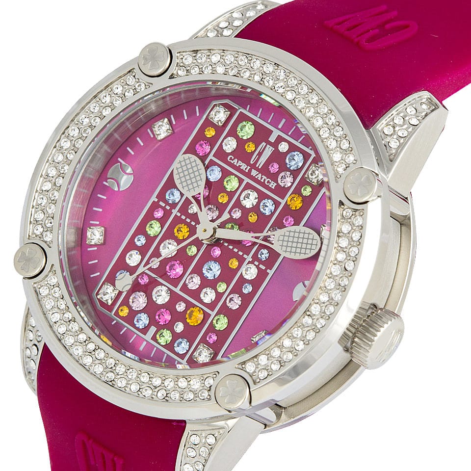 Capri Watch – Orologio Tennis Lady MultiJoy Burgundy (Ref. 5462)