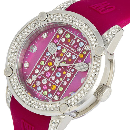 Capri Watch – Orologio Tennis Lady MultiJoy Burgundy (Ref. 5462)