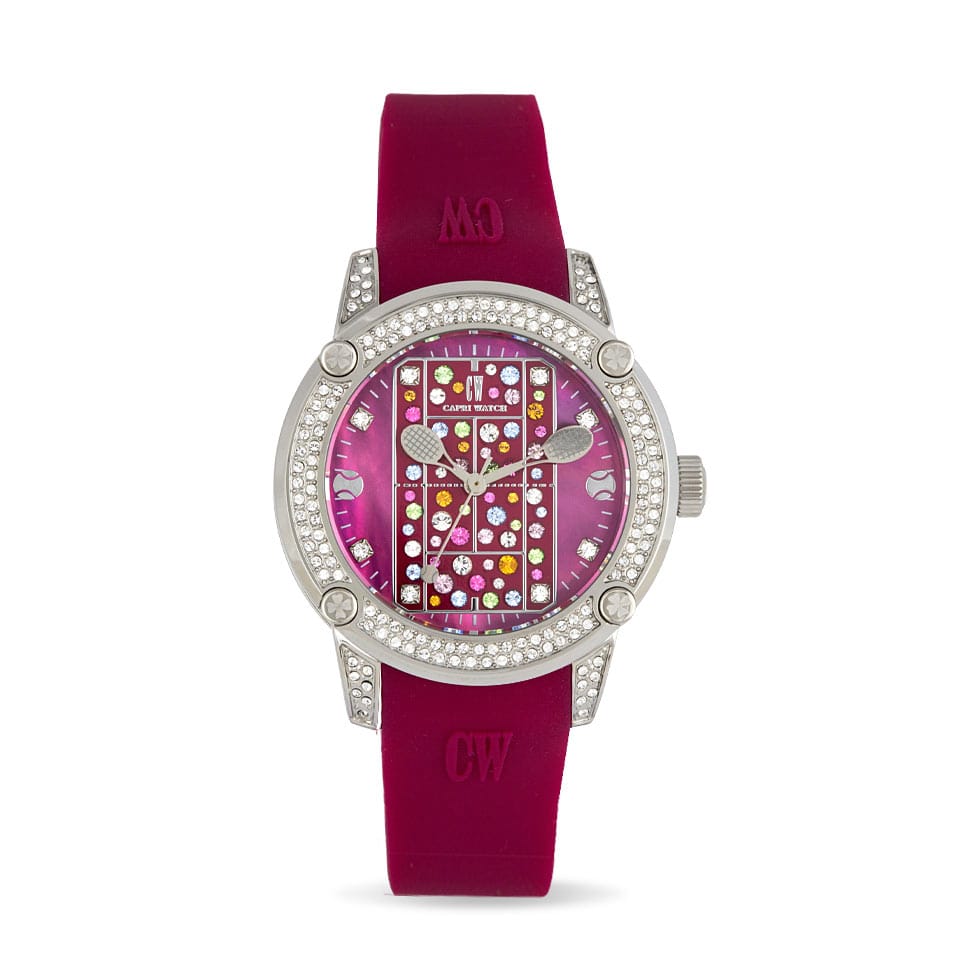 Capri Watch – Orologio Tennis Lady MultiJoy Burgundy (Ref. 5462)