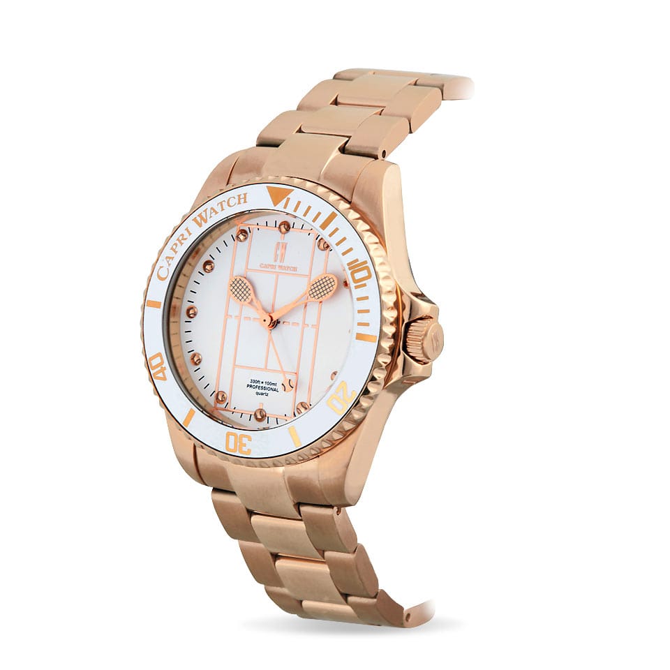 Capri Watch – Orologio Tennis Rose Gold White (Ref. 5596)