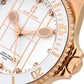 Capri Watch – Orologio Tennis Rose Gold White Silicone Strap (Ref. 5593)