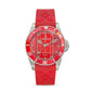 Capri Watch – Orologio Tennis Stainless Steel Red Silicone Strap (Ref. 5548)