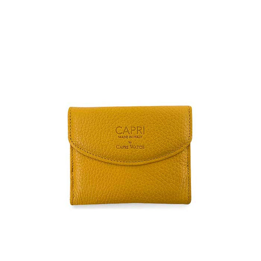 CAPRI WATCH - Portafoglio donna Francesina Yellow, realizzato in pelle “pieno fiore” di vitello con “stampa Alce" - 5771 10