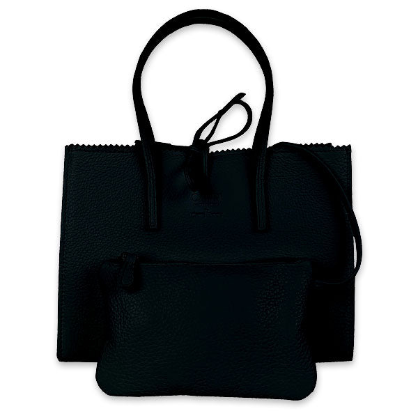 CAPRI WATCH - Borsa "Alba" Blue Navy realizzata in pelle “pieno fiore” di vitello con stampa "Alce”,  interno in pelle scamosciata, con borsello e tracolla in pelle - Art. 5776 40