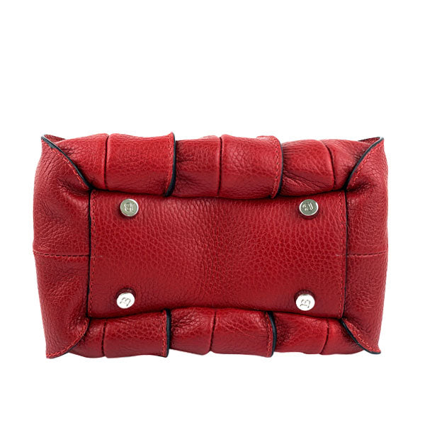 CAPRI WATCH - Borsa "Marta" Red realizzata in pelle “pieno fiore” di vitello con stampa "Alce”, foderata internamente in pelle scamosciata, con tracolla - 5777 30