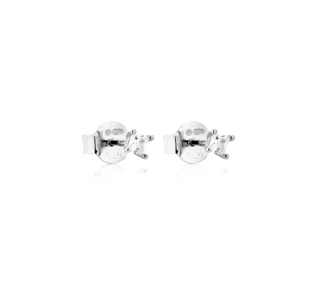 Orecchini Punto Luce con Zirconi Swarovski in Argento 925 – 0,3 cm