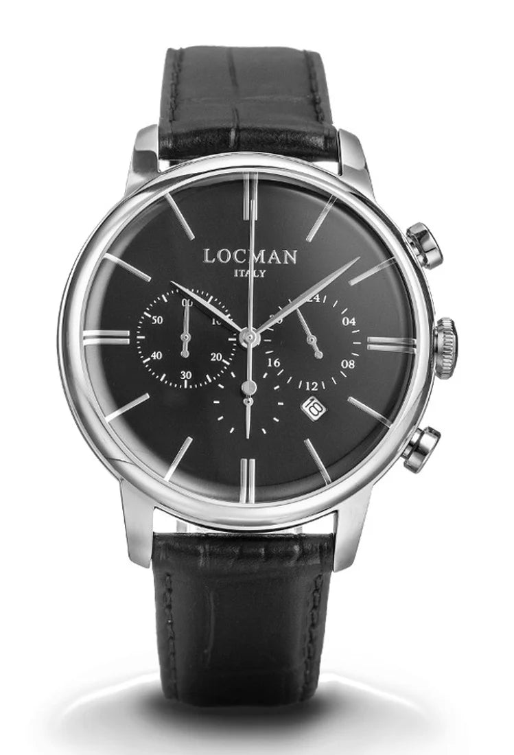 LOCMAN 1960 - CRONO QUADRANTE NERO PELLE NERA (Ref. 0254A01A-00BKNKPK)