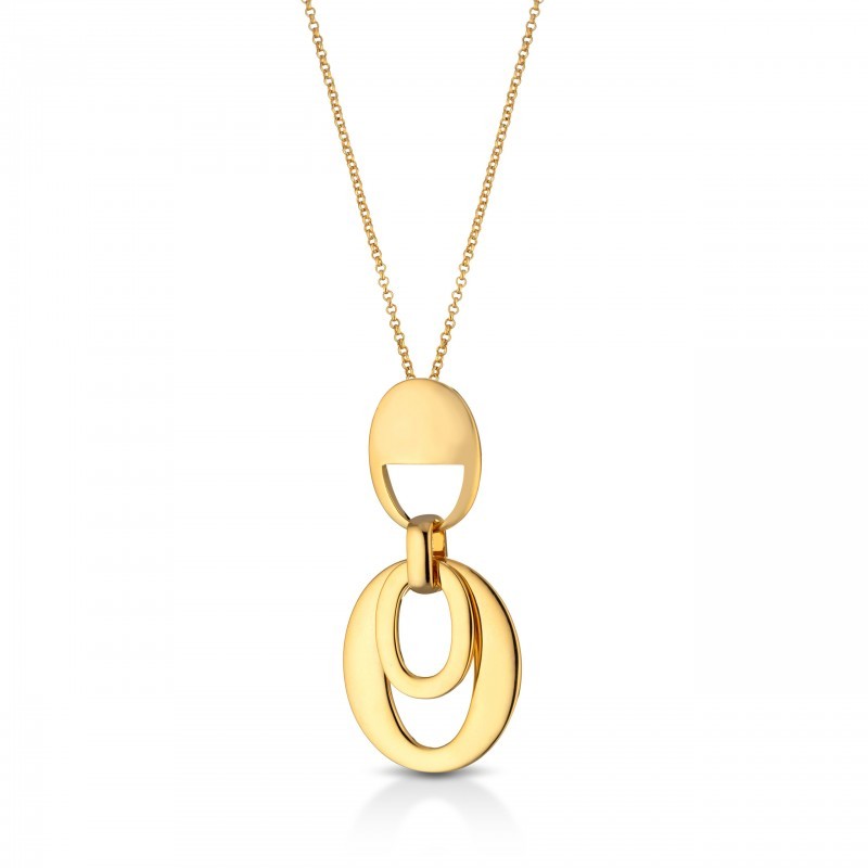 MeWo - Necklace with golden oval