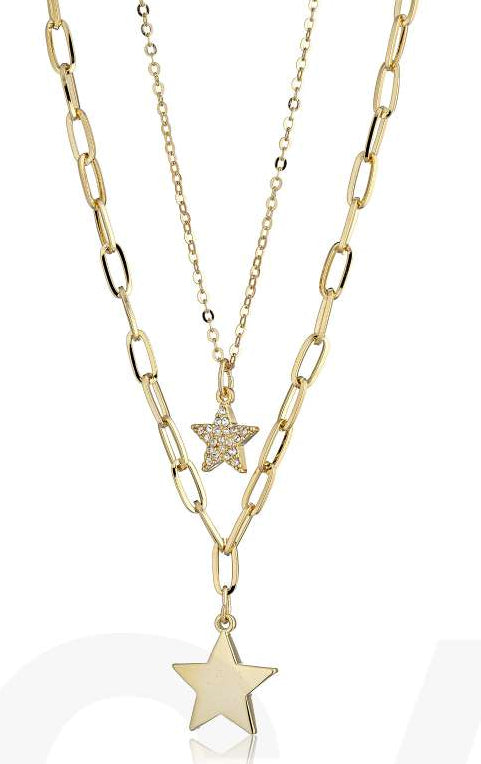 MeWo double star necklace