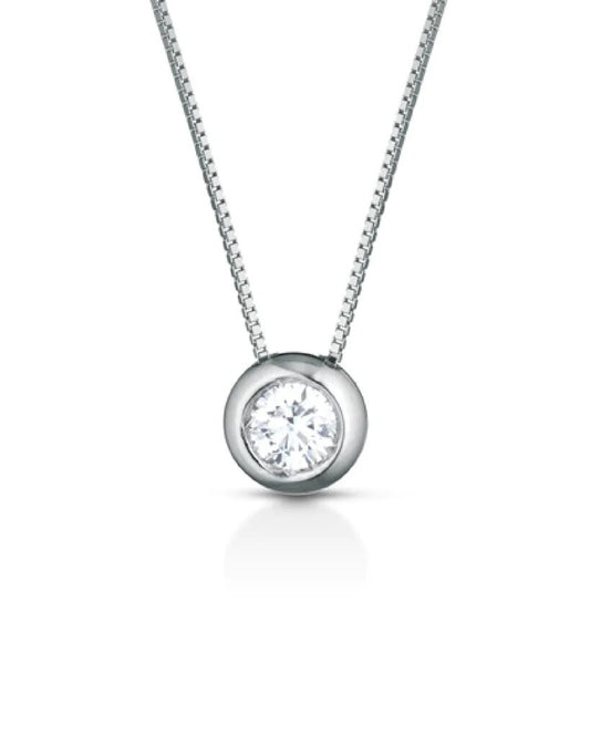 PLCL004 white gold necklace