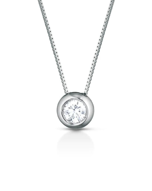 PLCL010 white gold necklace