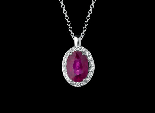 Ruby necklace Harmony collection