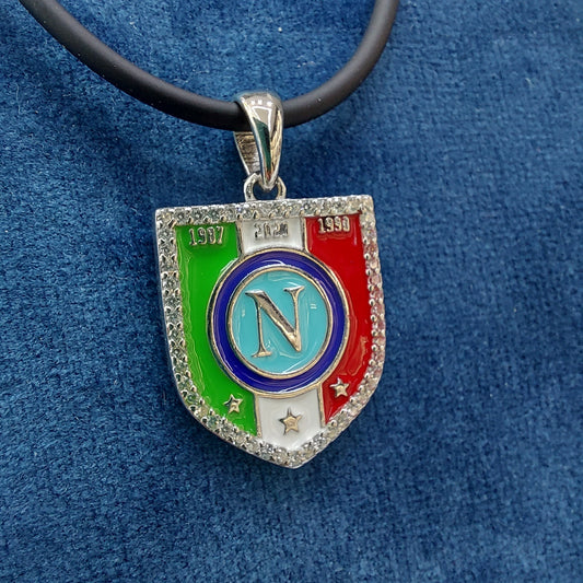 Naples shield necklace