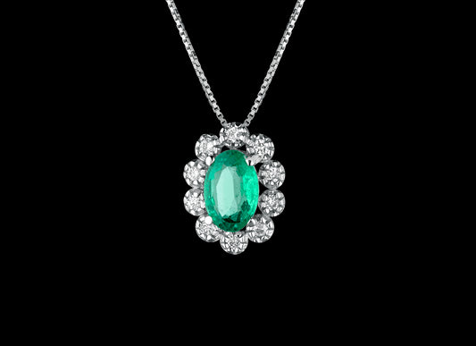 Fox collection emerald necklace