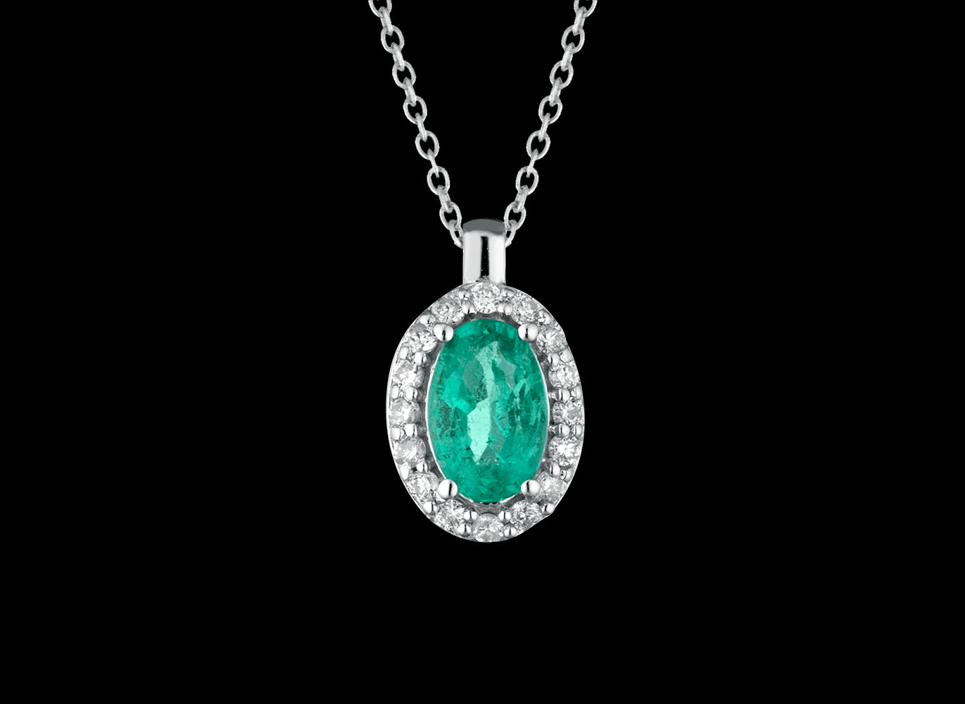 Emerald necklace Harmony collection