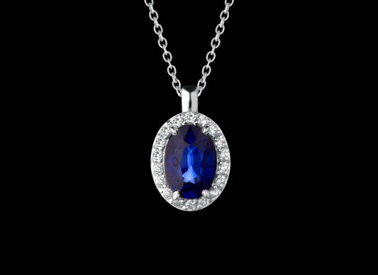 Sapphire necklace Harmony collection