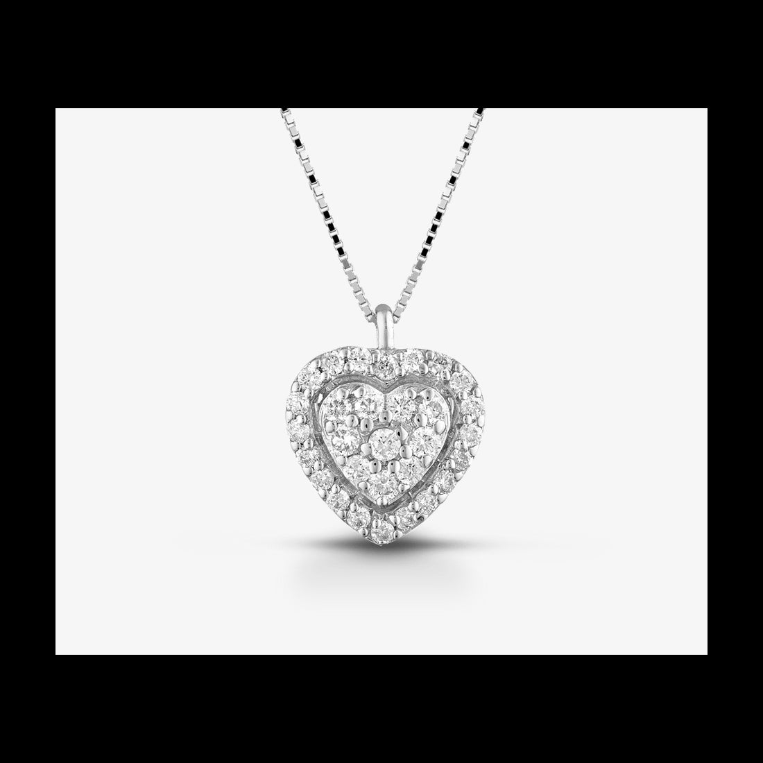 Fireflies heart necklace in white gold CIOSENSE/1