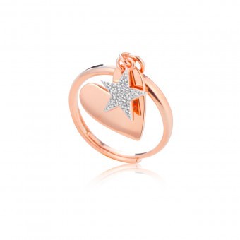 Heart&Star ring - Le Scritte dell'Amore