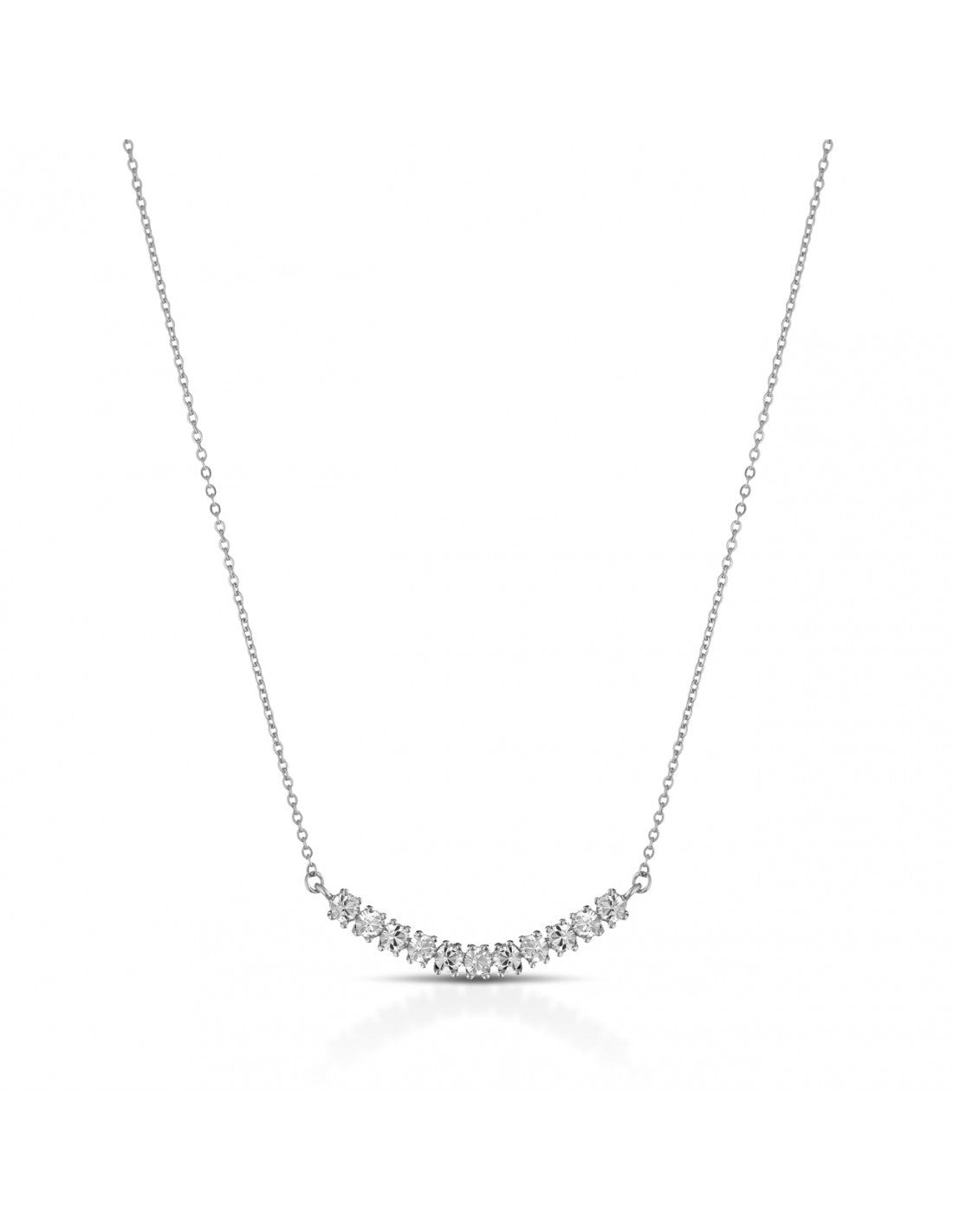 MeWo - Metal necklace with Swarovski crystals