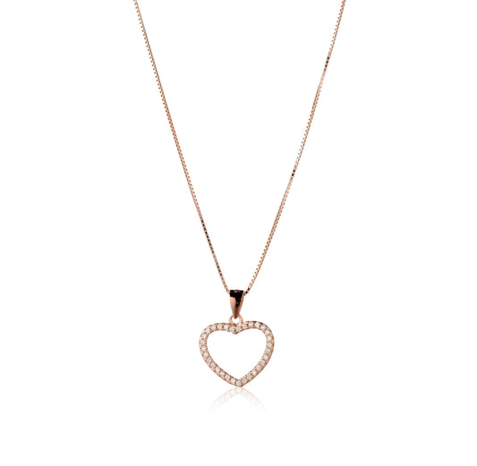 MinimalistHeart Necklace - Le Scritte dell'Amore