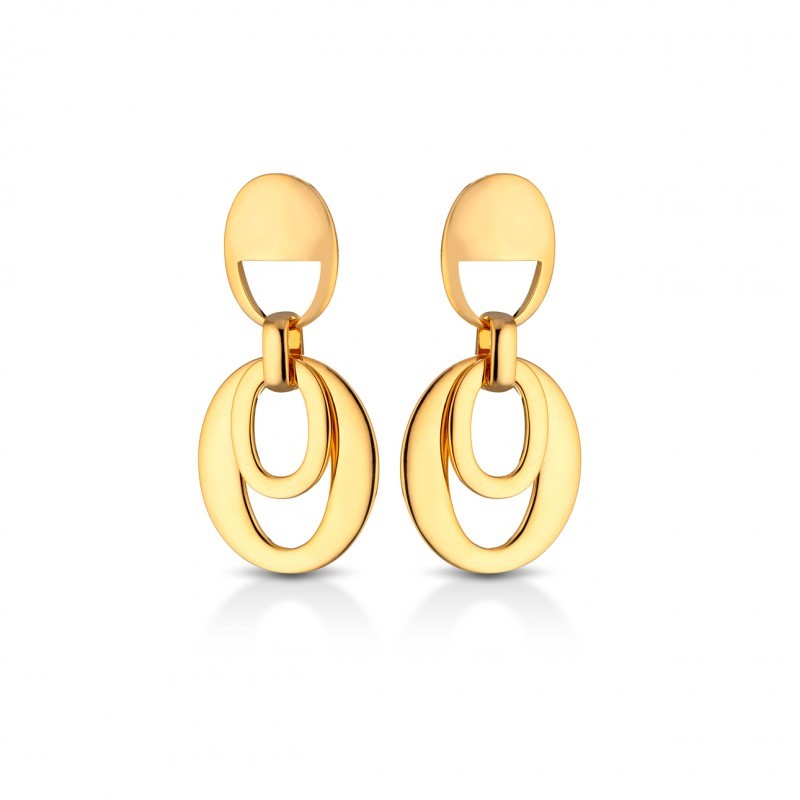 MeWo - Earrings with oval pendant