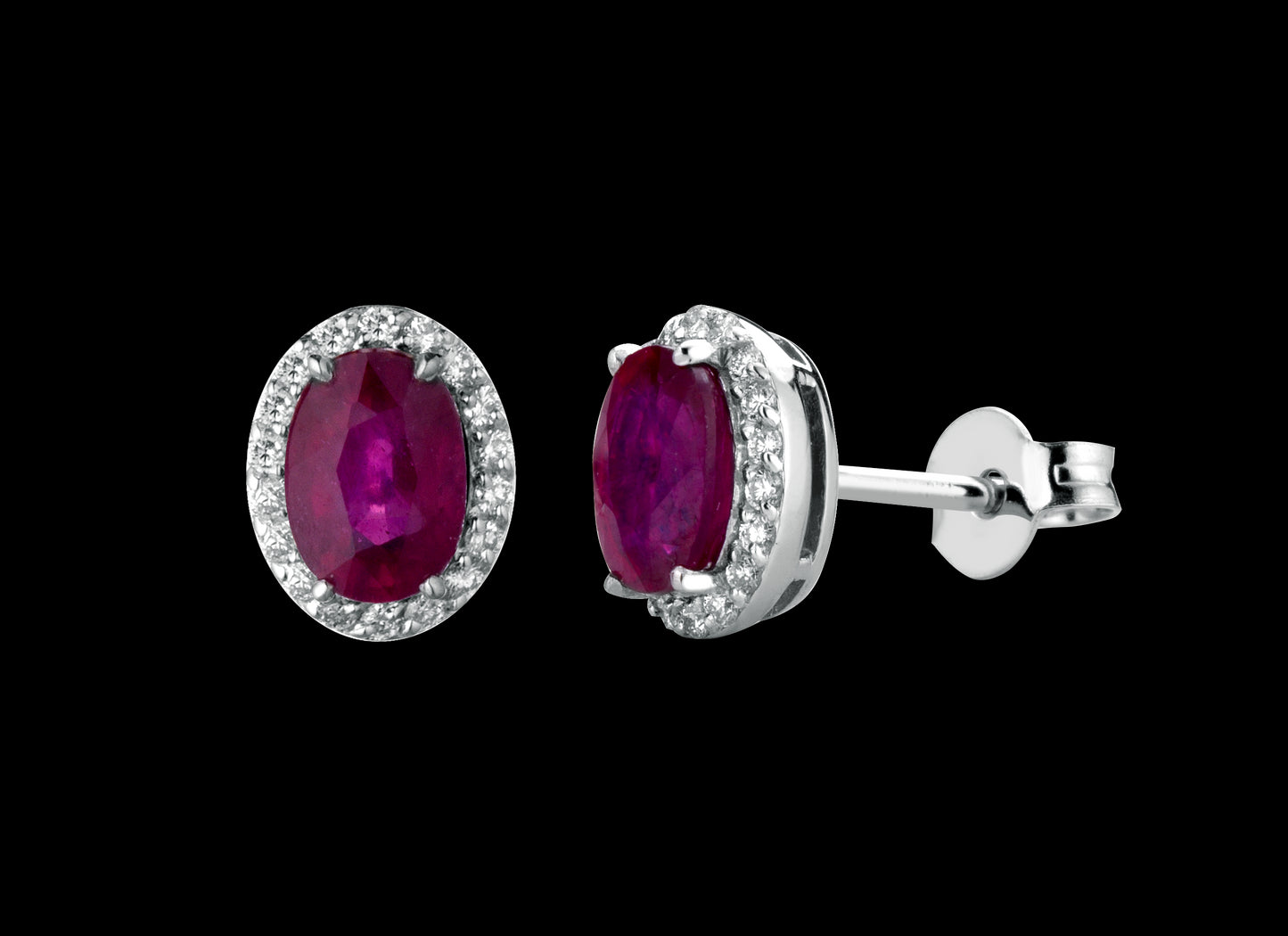 Ruby earrings Harmony collection