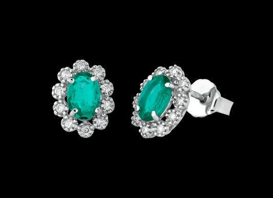 Emerald earrings Fox collection