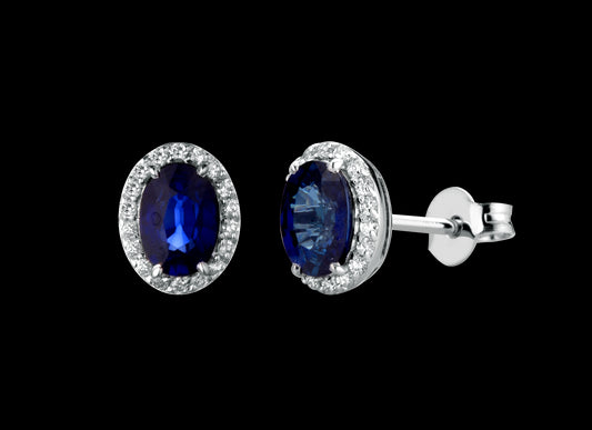 Sapphire earrings Harmony collection