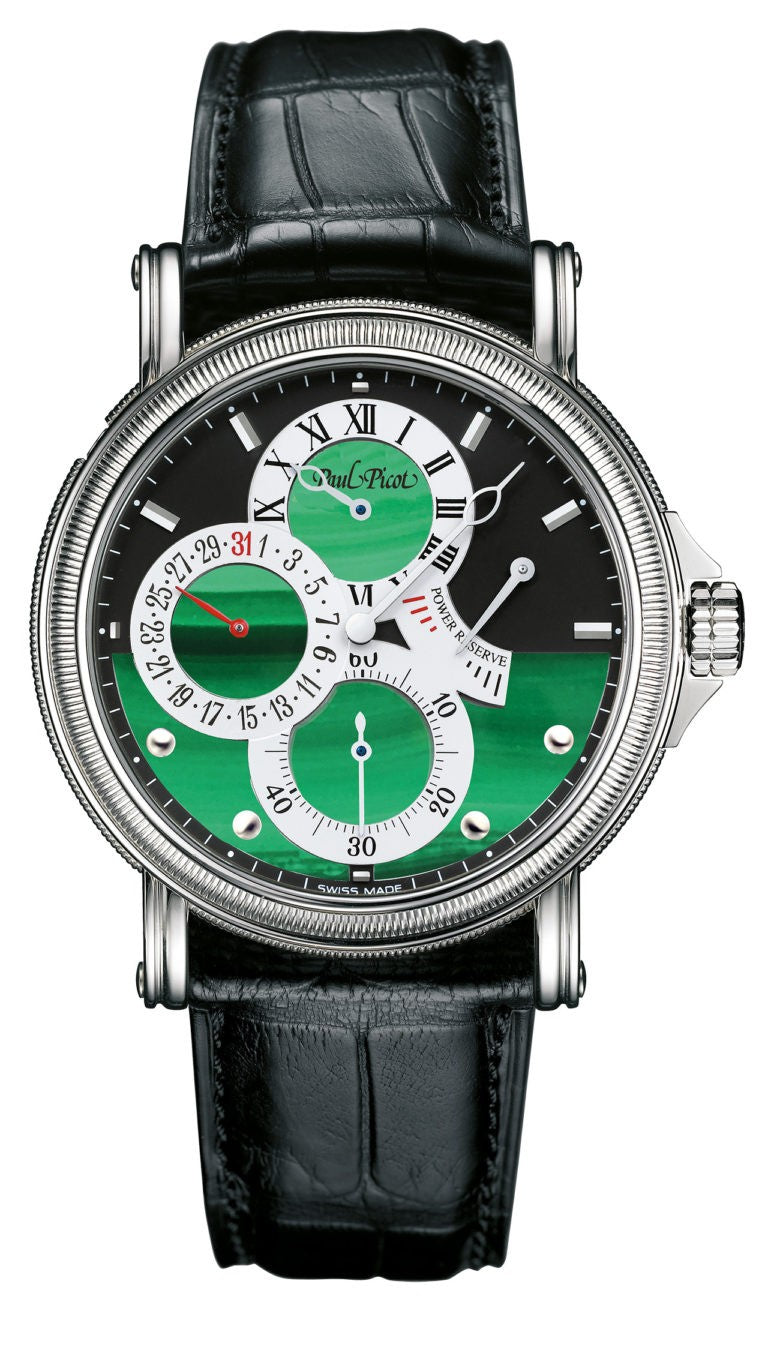 Paul Picot - Atelier Stone Regulator Malachite - cint pelle